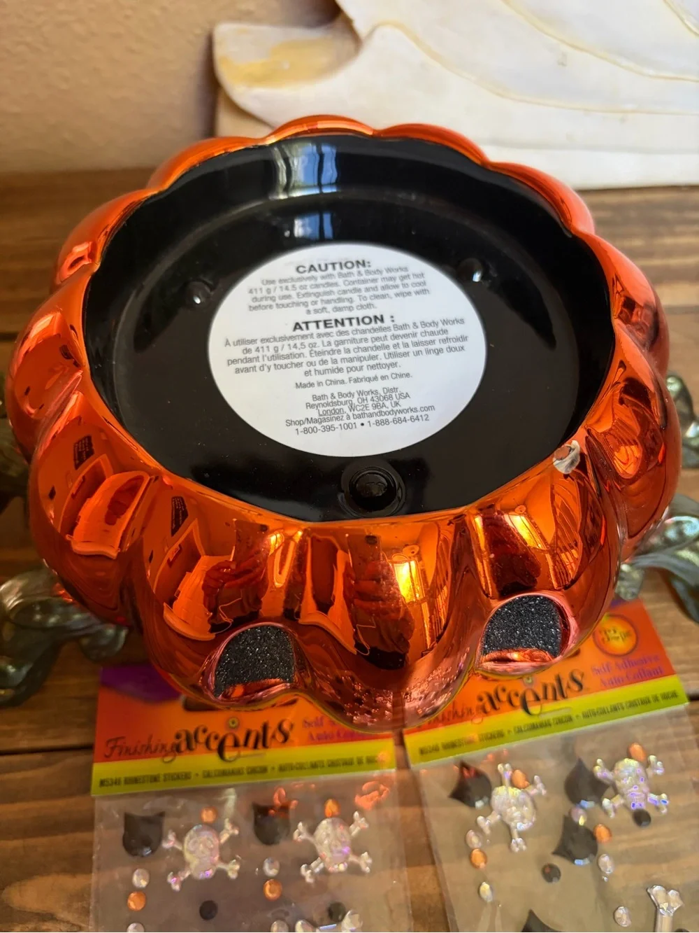 Bath & Body Works 2022 Pumpkin Spider Candle Holder